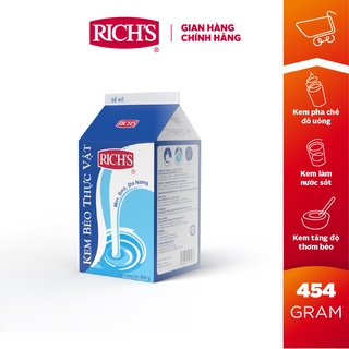 Kem béo thực vật rich's hộp 454g
