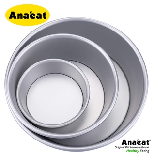 Khuôn nướng bánh Anaeat hình tròn bằng hợp kim nhôm kích thước 2 4 5 6 7 8