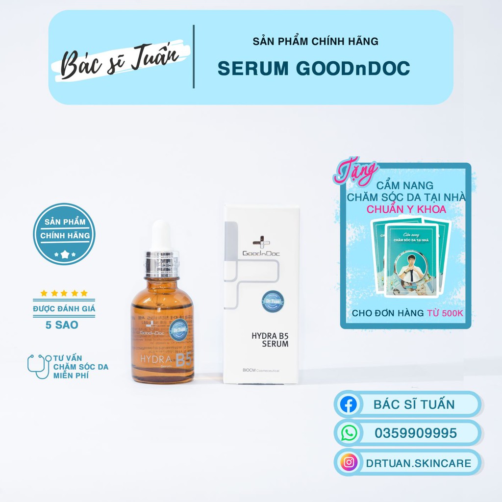  Serum Dưỡng Ẩm B5 GoodnDoc [CHÍNH HÃNG - mẫu MỚI nhất 2021]