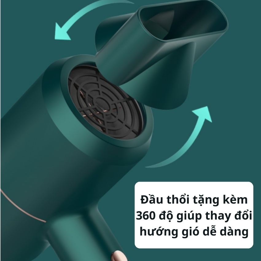 Máy sấy tóc nóng lạnh, Có 3 Cấp độ gió，gió mạnh, phổ thông cho khu tập thể gia đình，tiếng ồn thấp
