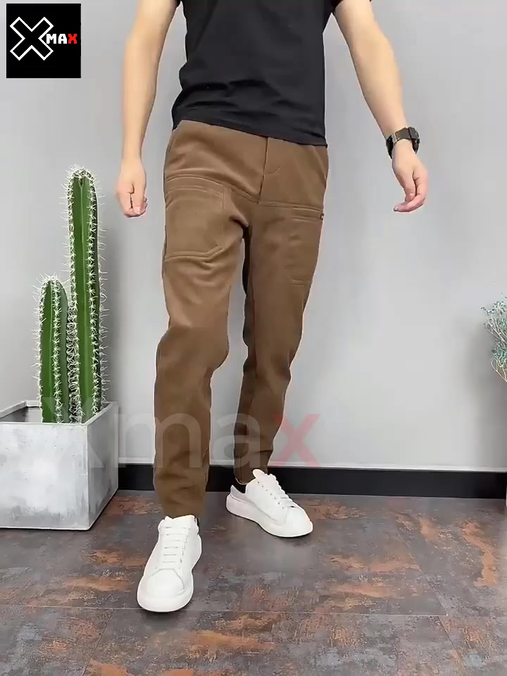 Quần baggy nam nhung tăm co giãn Xmax Hàn Quốc chất liệu cao cấp có túi phía trước HOT TREND STREET STYLE B080 | BigBuy360 - bigbuy360.vn