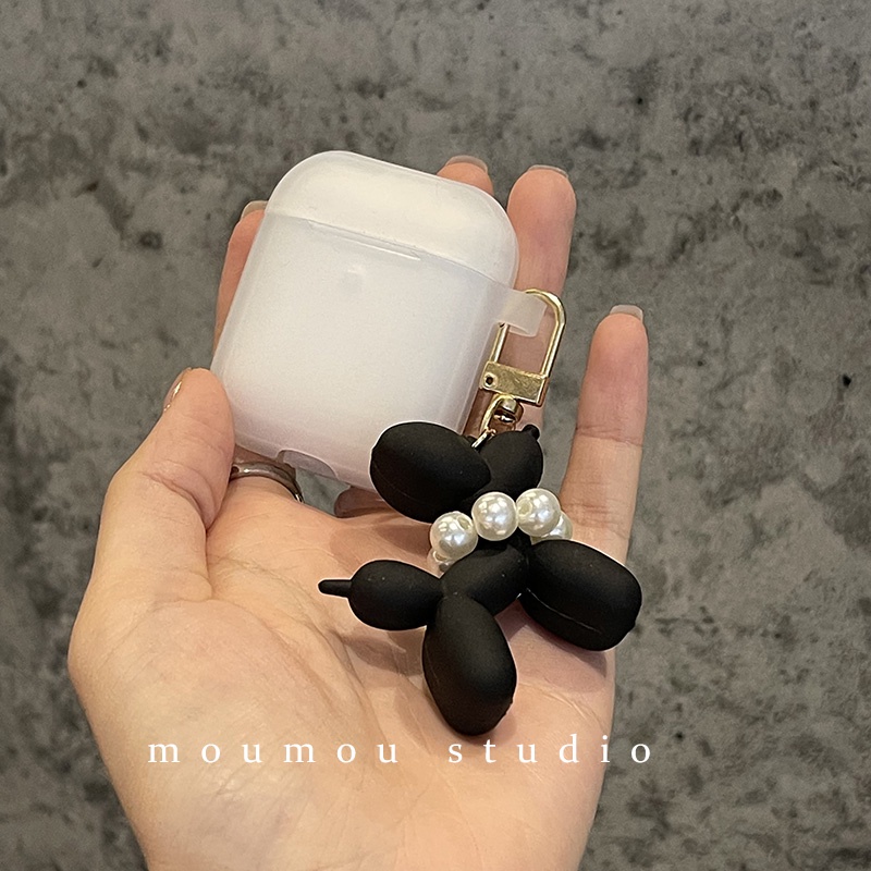 Vỏ Bọc Silicone Hình Cún Dễ Thương Cho Hộp Sạc Tai Nghe Airpods 2