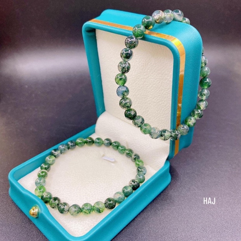 Vòng tay mã não rêu 6li ☯ Hợp ngũ mệnh ☯ Vòng Tay May Mắn ☯ Sức Khoẻ Tài Lộc Bình An