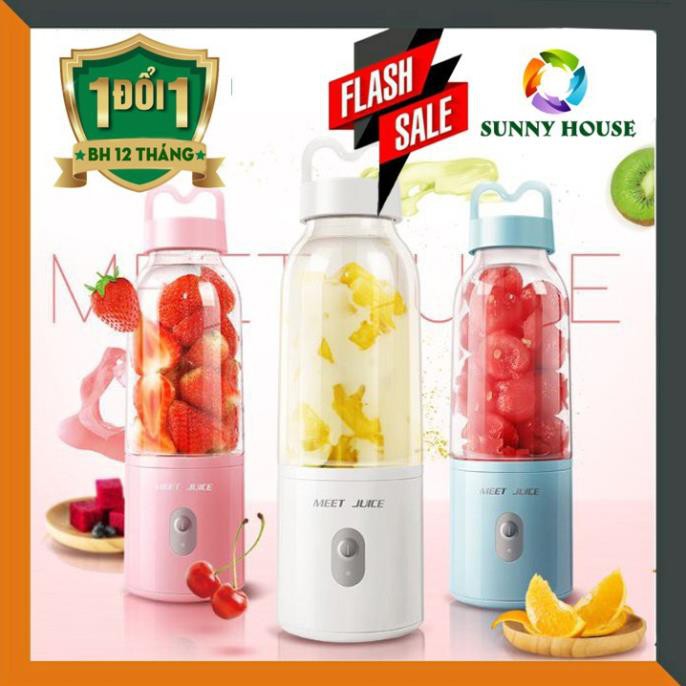 [XẢ KHO+FREE SHIP] [CHÍNH HÃNG] Máy xay sinh tố cầm tay Meet Juice. Bảo hành 6 tháng