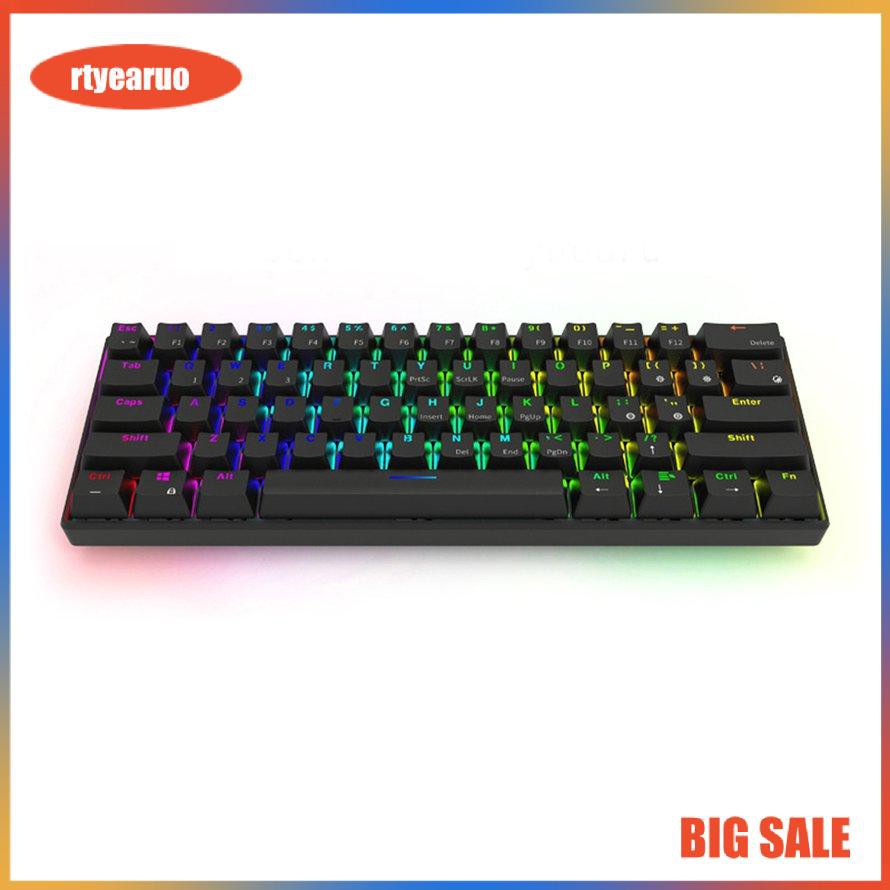 Bàn Phím Cơ 61 Phím Rgb 17 Chế Độ