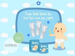 [NHẬP KHẨU CHÍNH HÃNG] Kem trị hăm tã A-DERMA PRIMALBA Nappy Change Cream