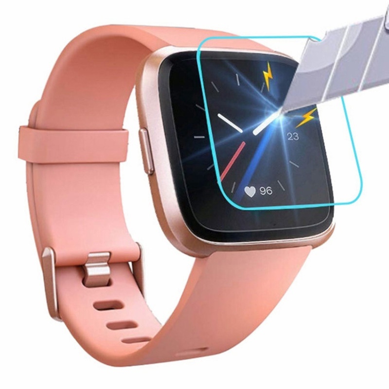 Set 3 Kính Cường Lực Bảo Vệ Màn Hình Đồng Hồ Thông Minh Fitbit Versa Lite