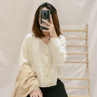 ÁO CARDIGAN NỮ CỔ TIM TAY DÀI - ATD124