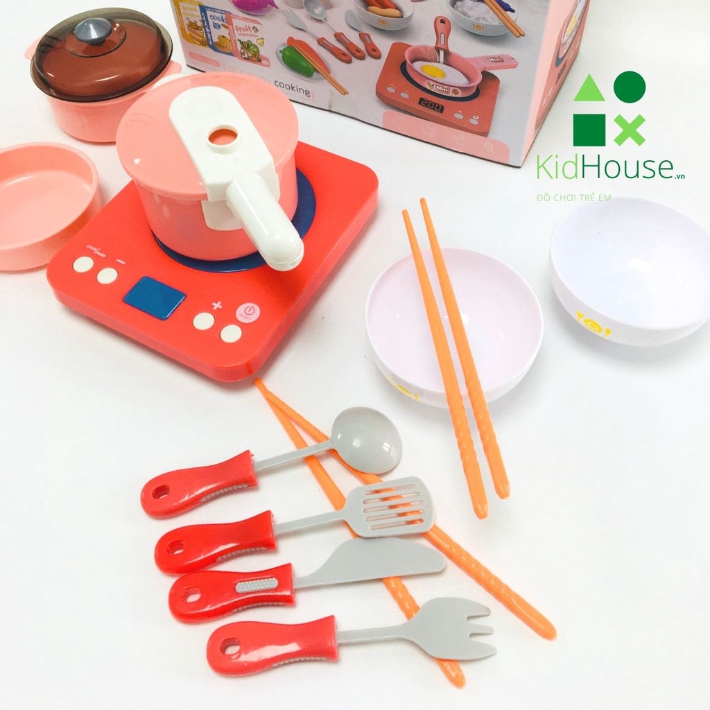 Bộ đồ chơi nấu ăn mini đồ chơi nhà bếp set 36 chi tiết dành cho bé giúp bé phát triển tư duy thương hiệu Kidhouse.vn