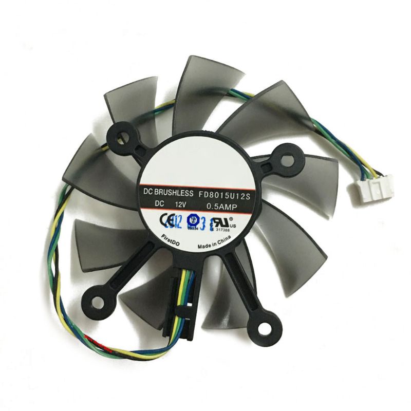 Quạt Tản Nhiệt Card Đồ Họa 75MM FD8015U12S DC12V 0.5AMP 4PIN Cho GTX 560 GTX550Ti HD7850