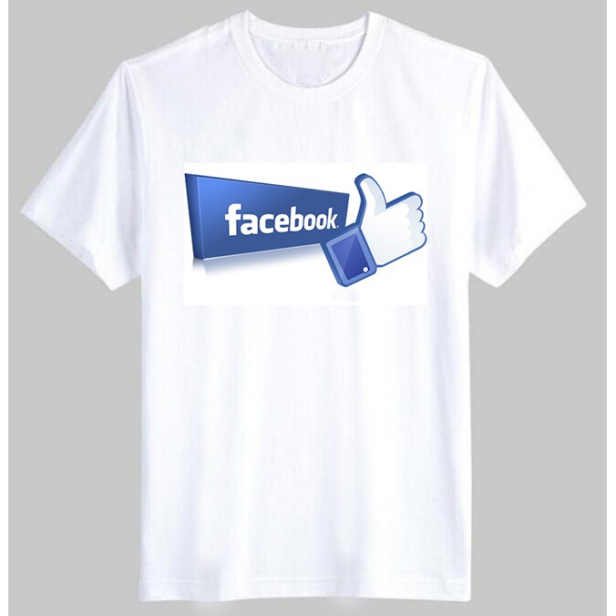 Áo Thun Nam Nữ In Hình Facebook - Like Ngắn Tay Cổ Tròn
