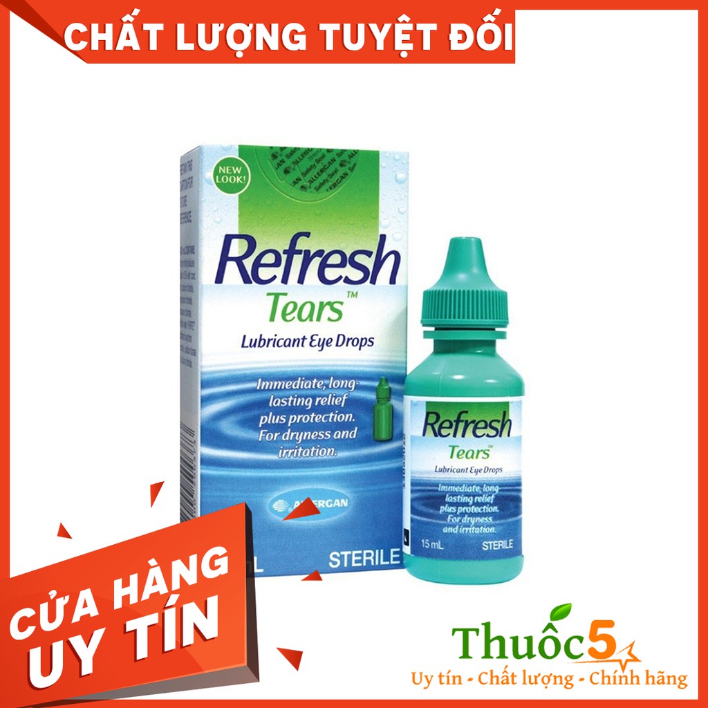 [GIÁ GỐC] Nhỏ mắt Refresh Tears Lubricant Eye Drops chai 15ml