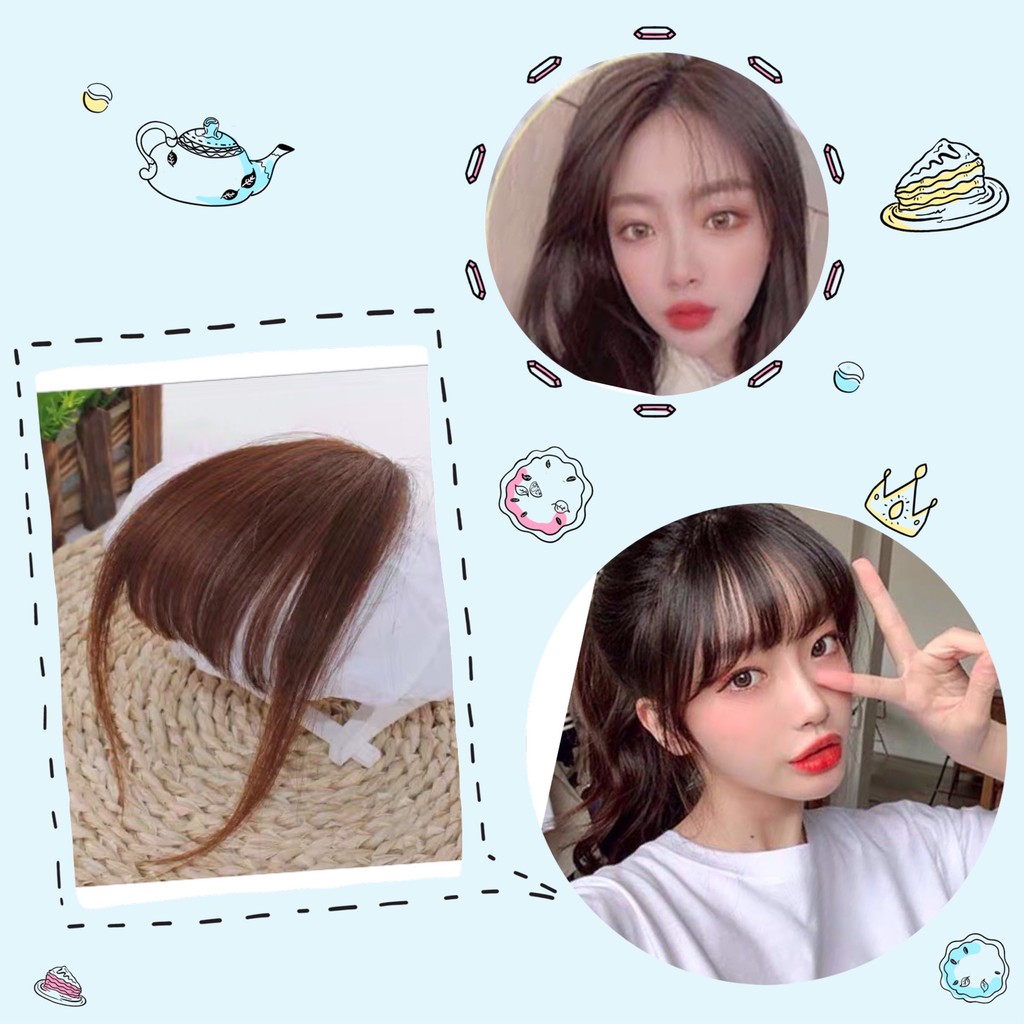 Tóc mái thưa giả [Lovehairs] có mai cực xinh ,mái thưa siêu mượt sợi tơ Nhật TG901