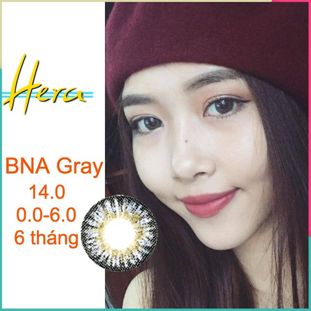 Kính Áp Tròng Hera BNA Gray - Lens xám lens cận 0.0-8.0