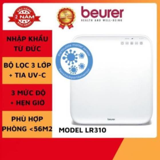 Máy lọc không khí diệt khuẩn bằng tia cực tím - Beurer LR310 - hiệu suất lọc lên đến 99.5%