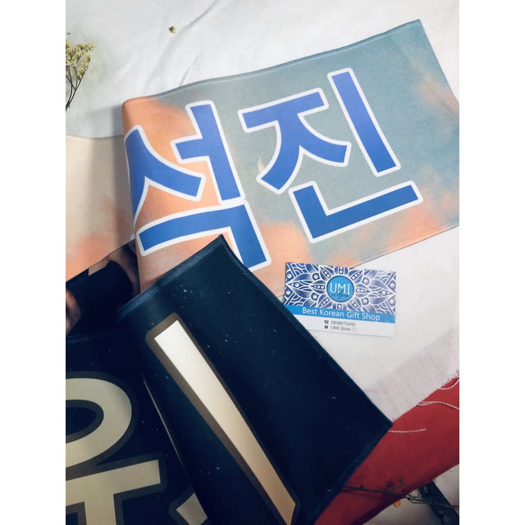 Slogan vải Fansite 20x60cm - Khăn cổ cũ in 2 mặt theo yêu cầu