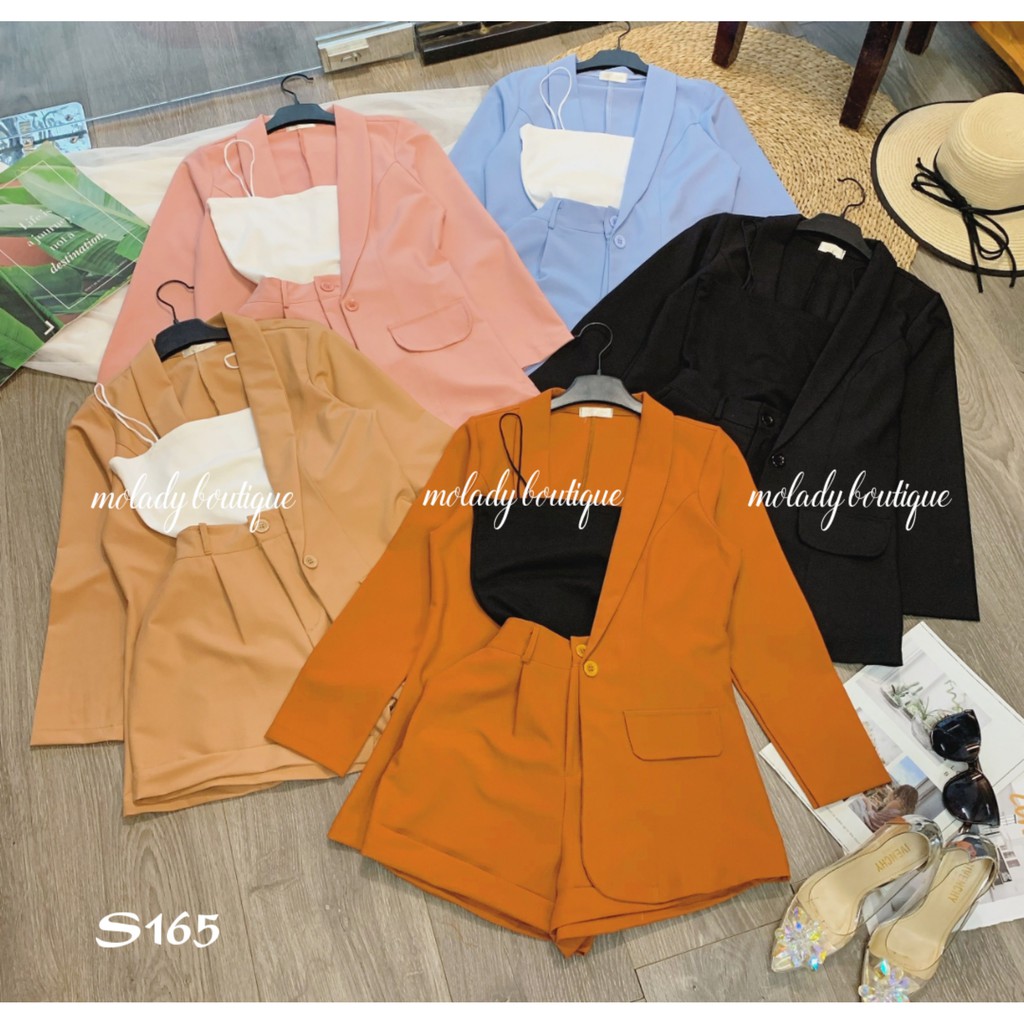 Set Vest 3 Món Tay Dài Sang Chảnh Chuẩn Đẹp S165 - MOLADY | BigBuy360 - bigbuy360.vn