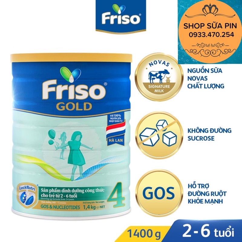 Sữa bột friso Gold số 4 1400g - date mới