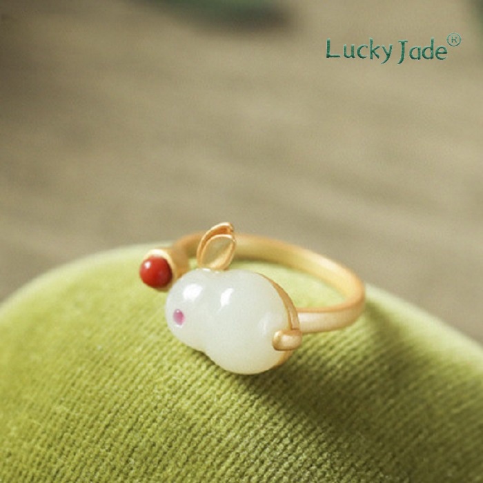 Nhẫn Mạ Bạc 925 18K Đính Đá Ngọc Bích Thời Trang Cho Nữ