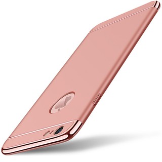 Ốp lưng iphone 6 Plus / 6s Plus mạ viền vàng ( màu xanh )