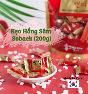 Kẹo hồng sâm Sobaek Hàn Quốc 200g