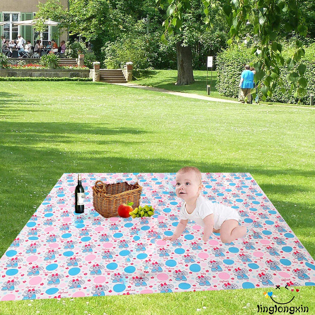 LTL-Baby Splat Floor Mat with Silicone Non-slip Bottom, Waterproof Safety Protection Cloth