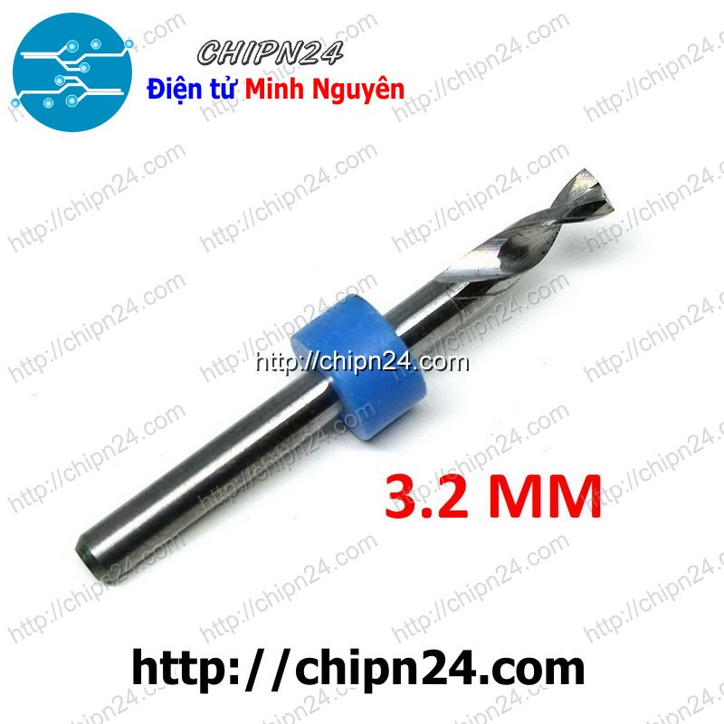 [1 CÂY] Mũi khoan mạch in CNC 3.2mm (Mạch điện tử, PCB)