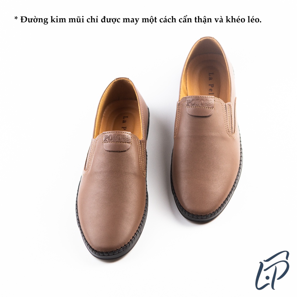 Giày lười nam da bò Nappa LP101 - Giày da công sở nam đế cao su cao cấp LA PELLE, da bò nhập khẩu Ý (bảo hành 24 tháng)