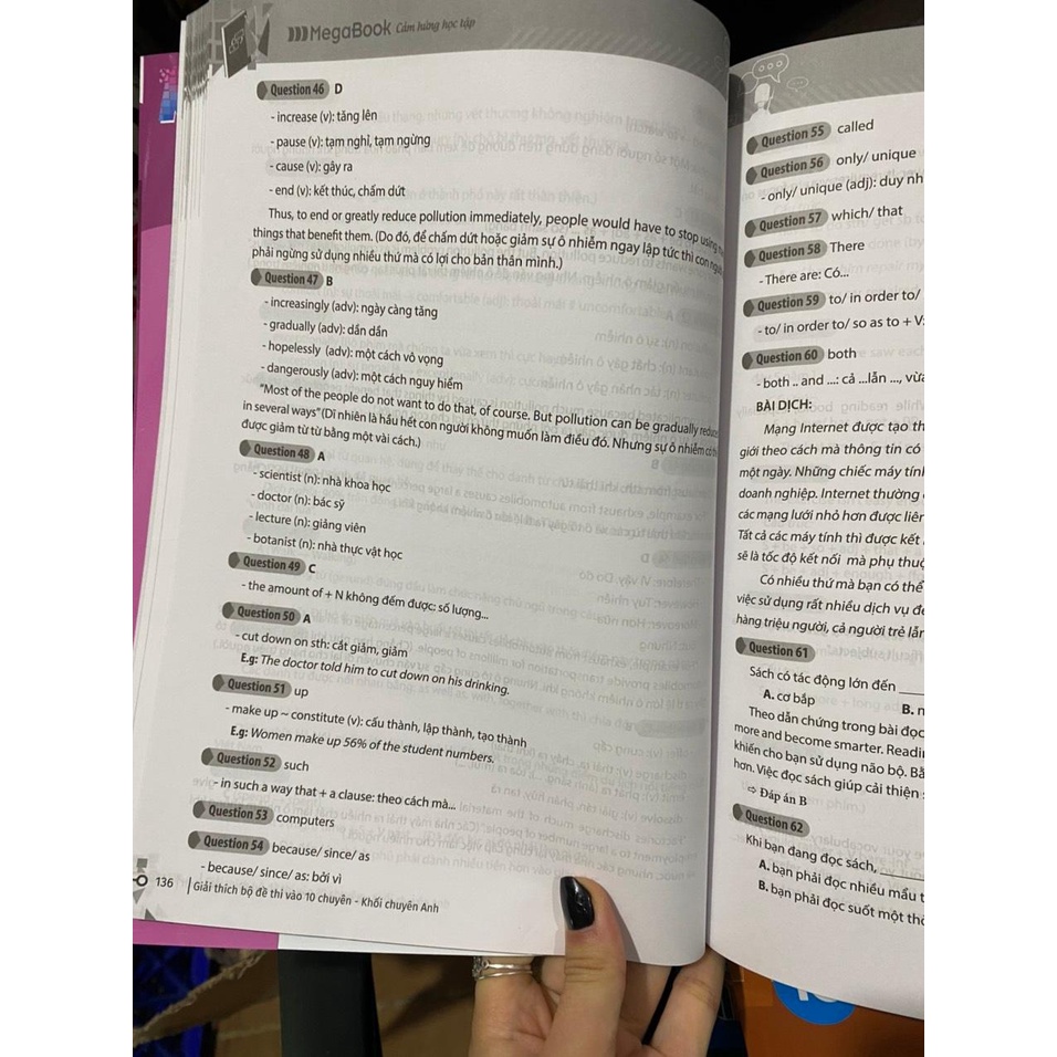Sách - Giải thích bộ đề thi vào 10 chuyên khối chuyên anh ( Megabook )