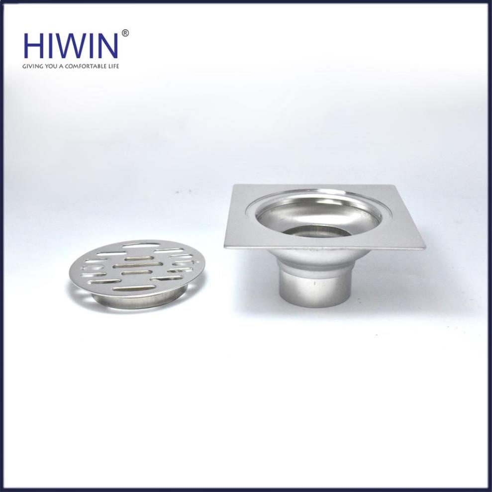 Phễu ga thoát sàn ngăn mùi hôi chất liệu inox 304 kích thước 100x100mm HIWIN FD-8210