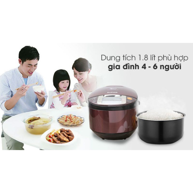 Nồi cơm điện tử Supor 1.8 lít 50FC533VN-75 | Hàng trưng bày