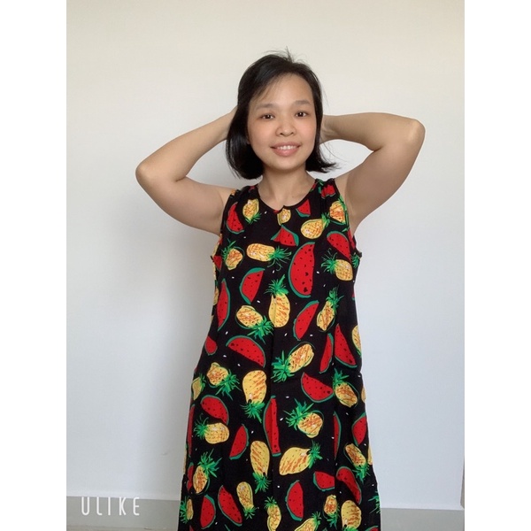 [45-60kg] Đầm tole mặc nhà hoa vă in chân siêu đẹp