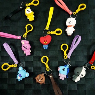 Set móc khoá BT21 cao su khối siêu đẹp