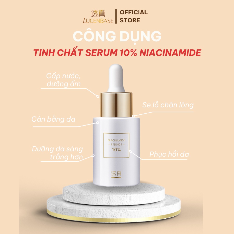 Serum 10%  LUCENBASE kiềm dầu, giảm thâm, sáng da 30ml