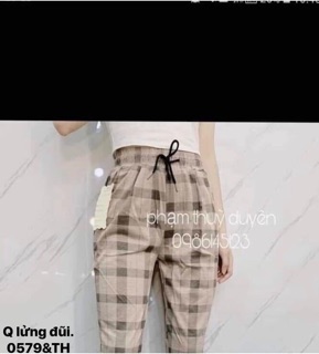 Quần đũi kẻ lửng li gấu - TH