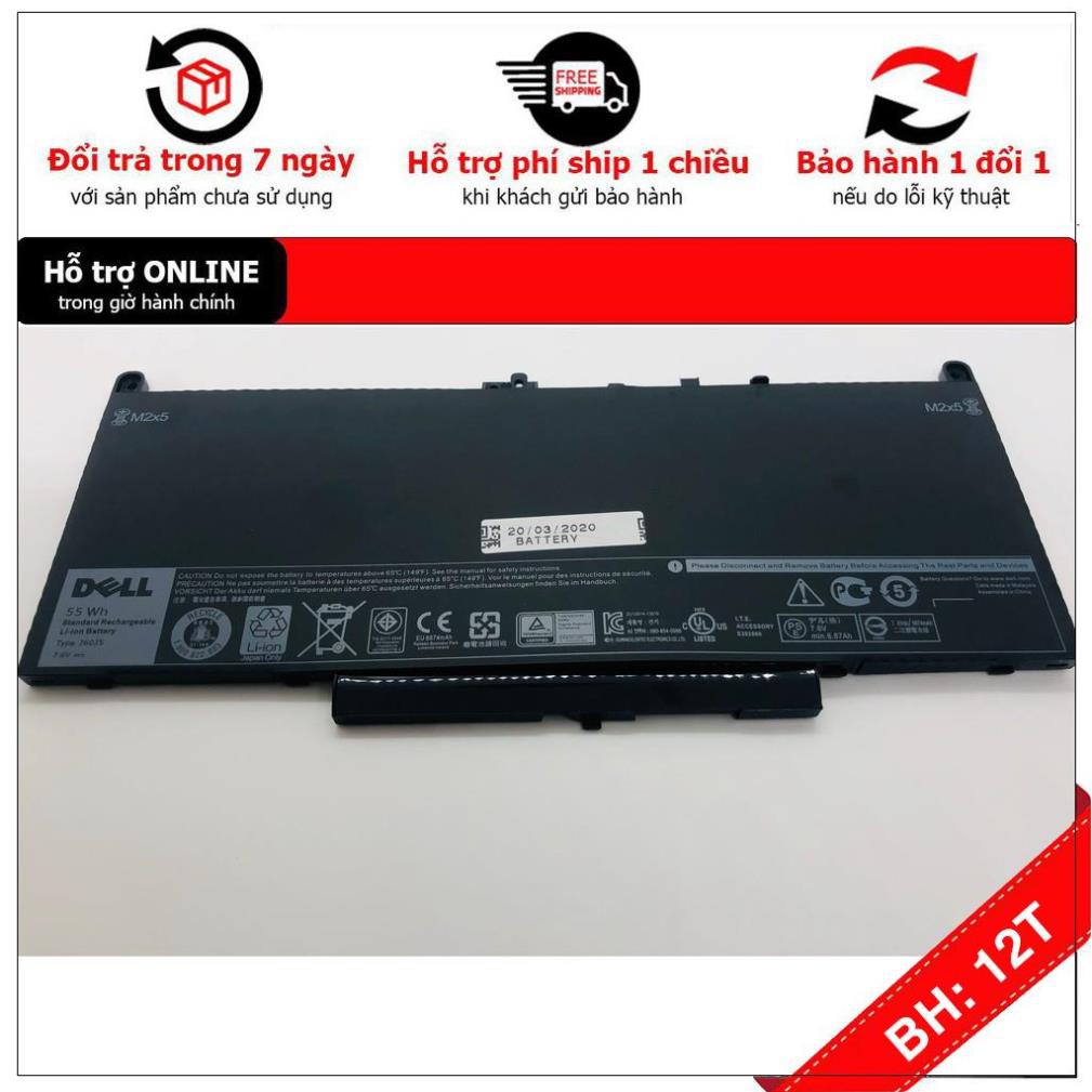 [BH12TH] . Pin Dell Latitude E7270 E7470 mã pin J60J5 Hàng Z.in logo D.ell – Có Video Chi tiết