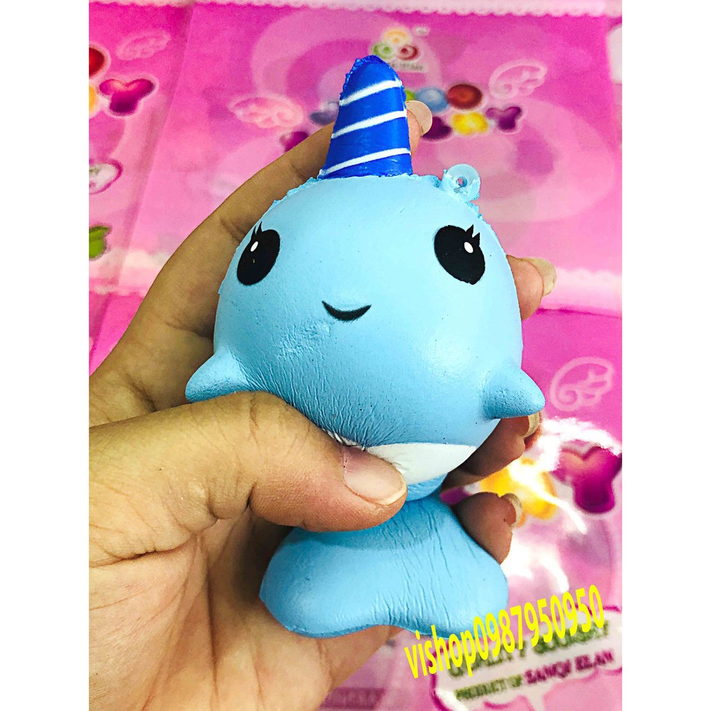 SQUISHY CÁ HEO 1 SỪNG ĐÁNG YÊU