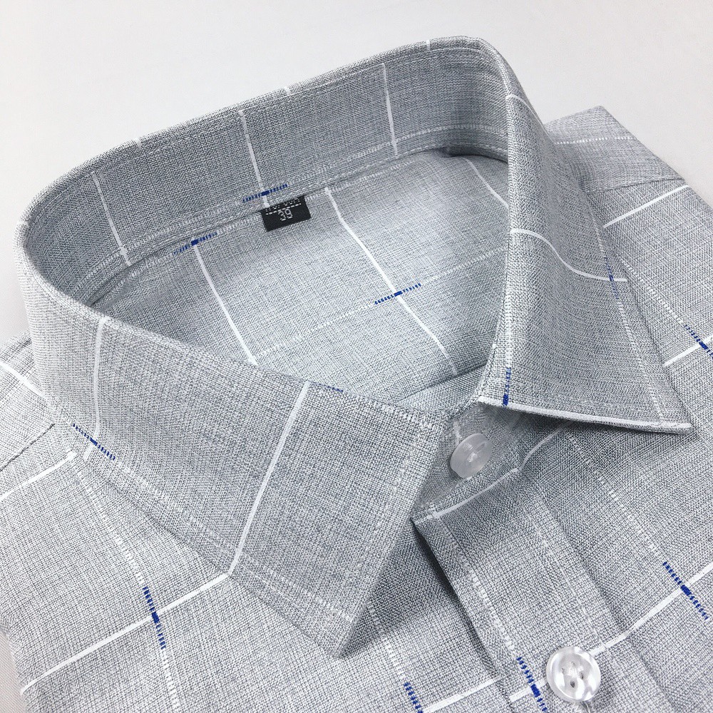 Áo sơ mi nam thương hiệu Anton trung niên dài tay vải sợi tre kẻ caro họa tiết – 8551 | BigBuy360 - bigbuy360.vn