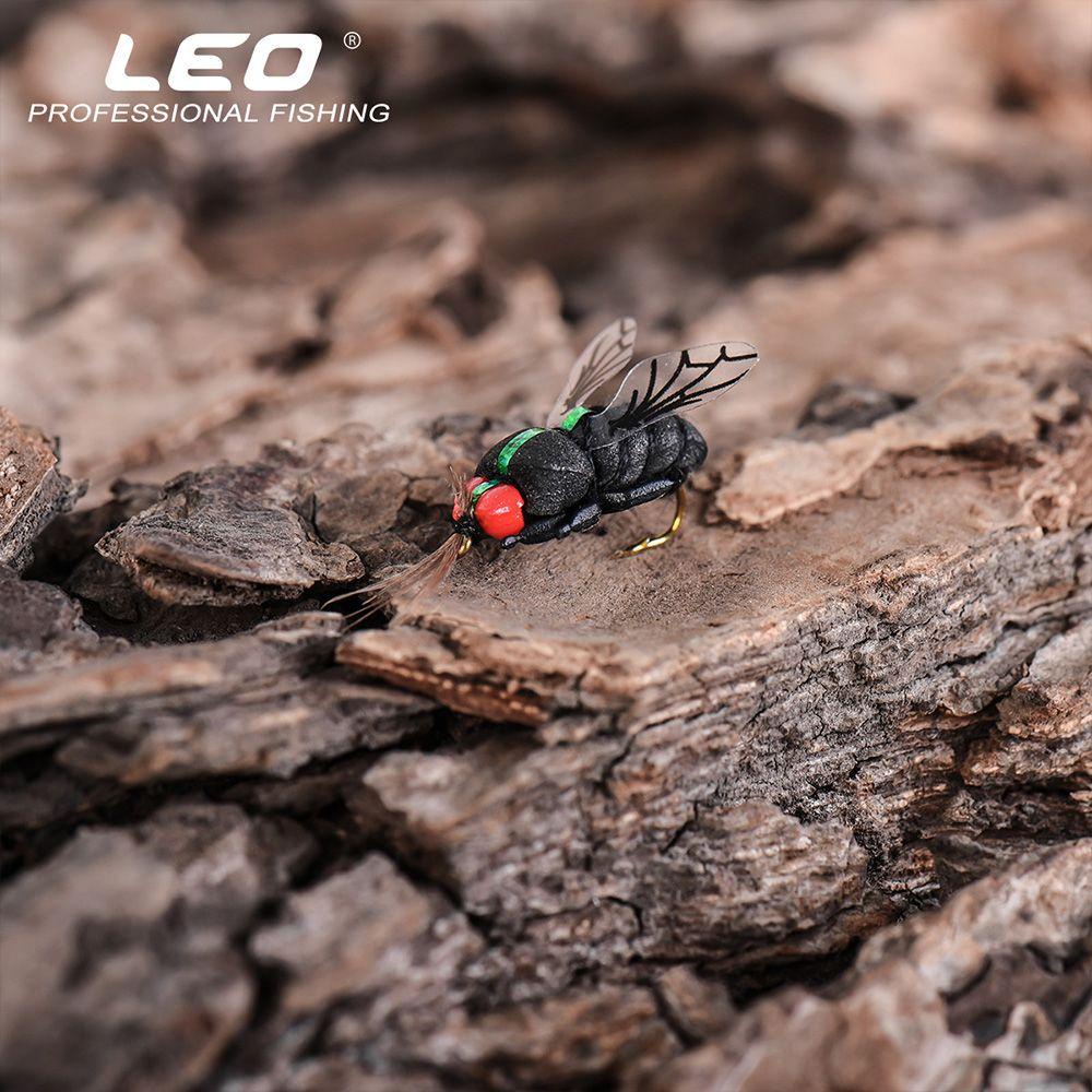 Set 2 Mồi Câu Cá Giả Côn Trùng Màu Nâu Caddis