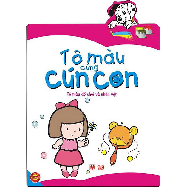 Sách - Tô Màu Cùng Cún Con Combo 5 cuốn