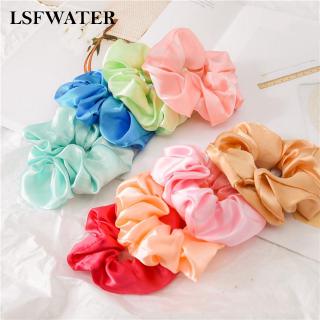 Bộ 60 sợi dây cột tóc bằng lụa satin cho nữ