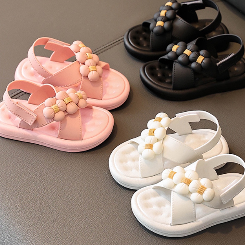 Dép quai hậu bé gái, giày sandal cao su êm chân Quảng Châu loại 1