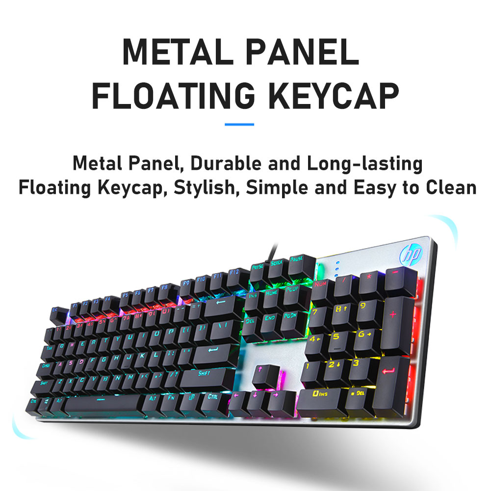 Bàn Phím Cơ HP GK400 Có Dây Chống Nóng Nhiều Màu Sắc