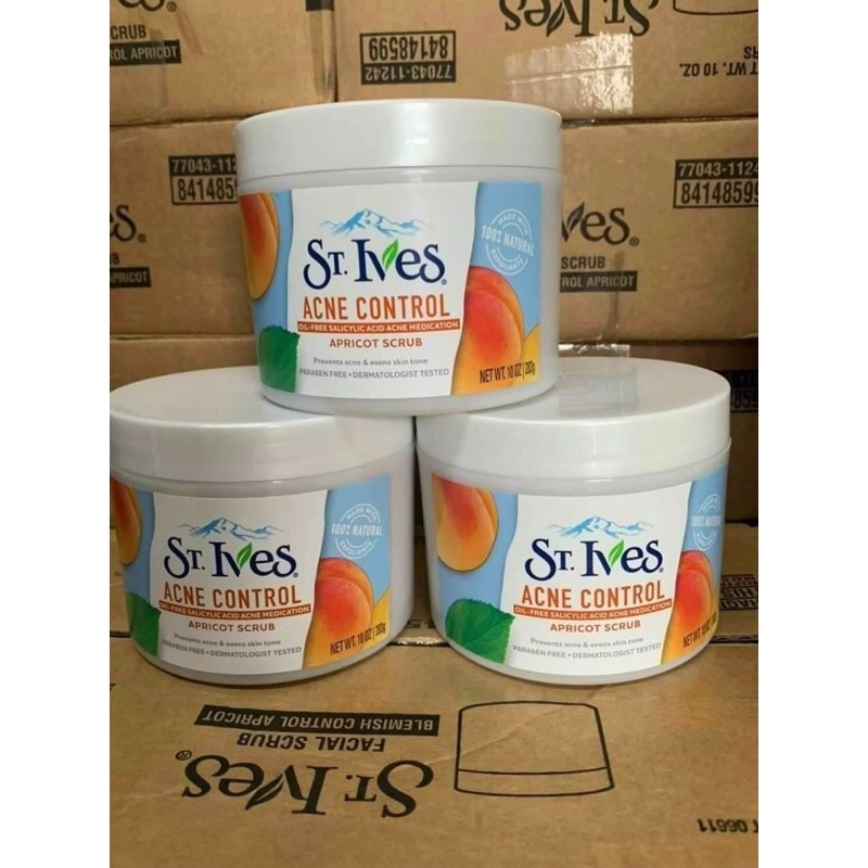 Kem Tẩy Tế Bào Chết St.Ives Acne Control Apricot Scrub - Hương mơ