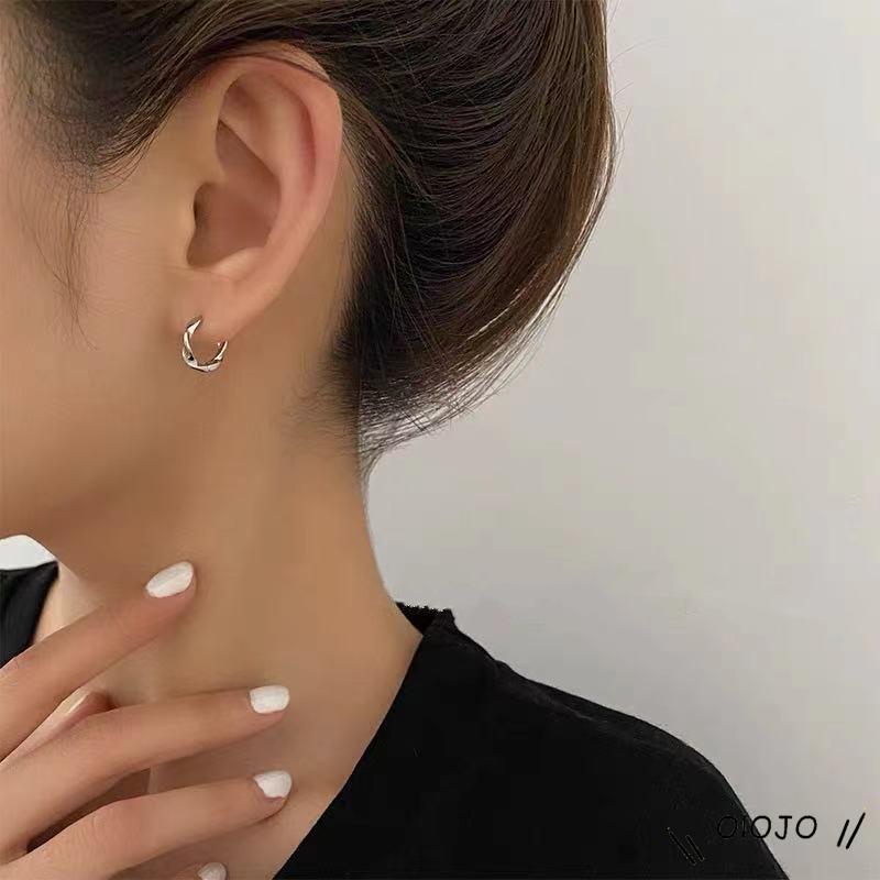 Bông Tai Hình Tròn Phong Cách Hàn Quốc Cá Tính Cho Nữ