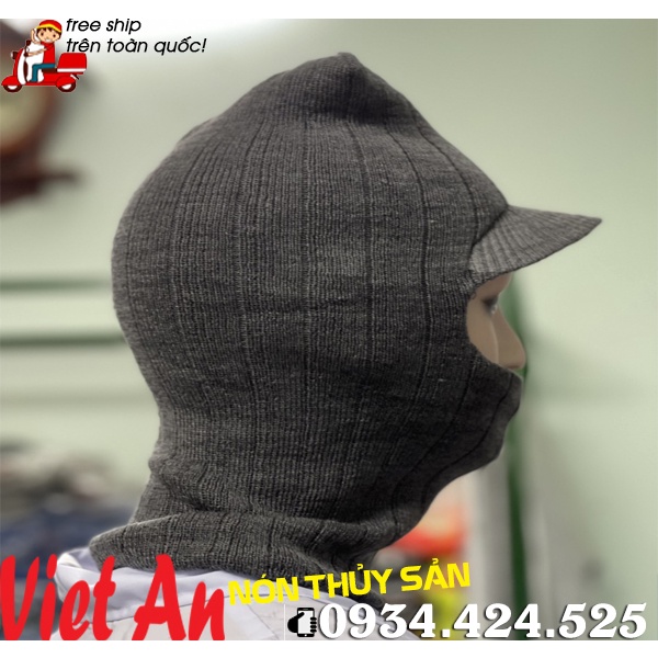 NÓN LEN KHO LẠNH XÁM ĐẬM _ HÌNH CHỤP THẬT