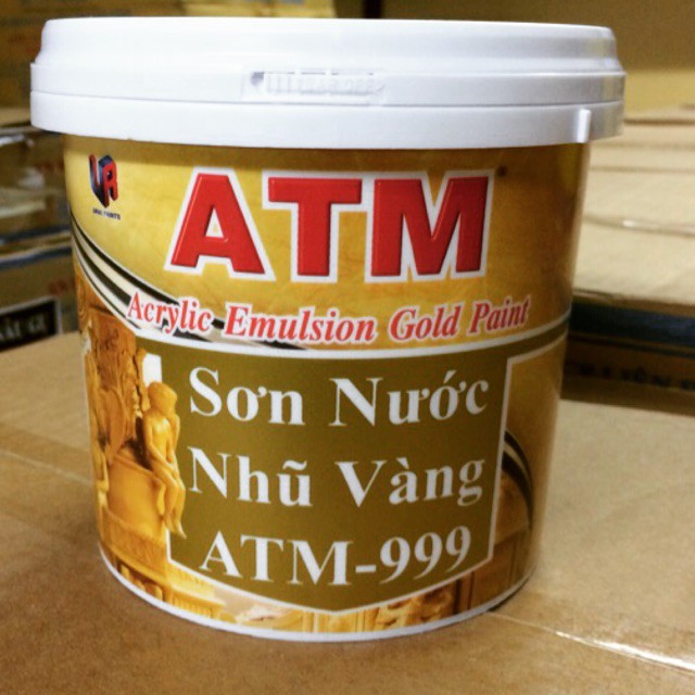 [Sơn Chậu] Sơn nước nhũ vàng ATM 999 (225ml)