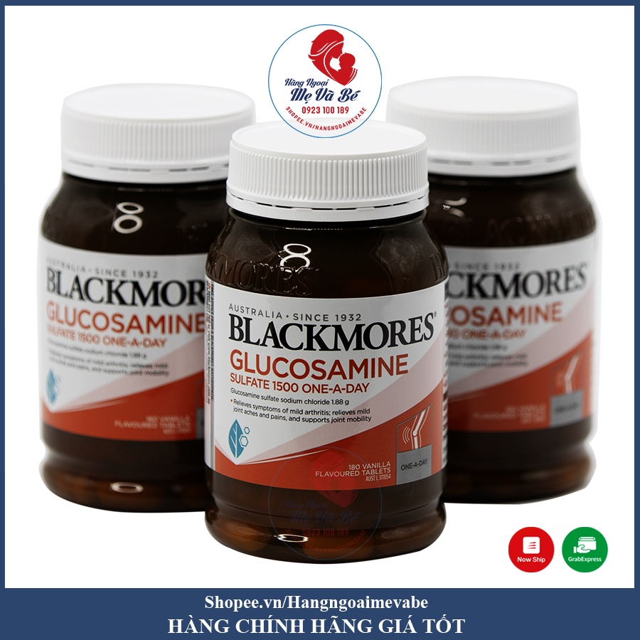 Viên uống Glucosamine Blackmores, viên bổ xương khớp Glucosamin Úc 180 viên (date 5/2025)