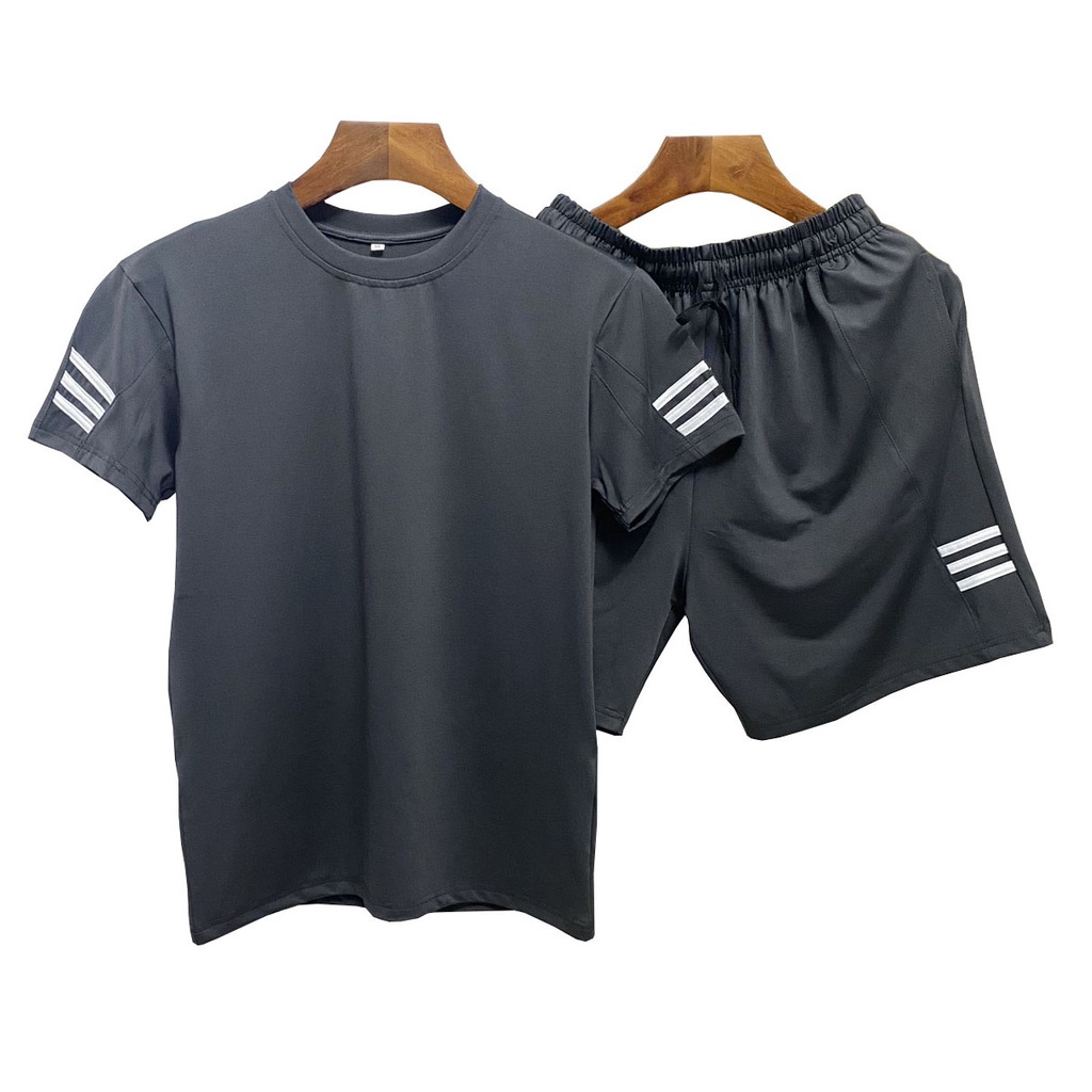 Bộ Quần Áo Cộc Tay Mặc Nhà Thể Thao Nam Mùa Hè Set thể thao nam mùa hè chất thun lạnh co dãn 4 chiều thoải mái vận động