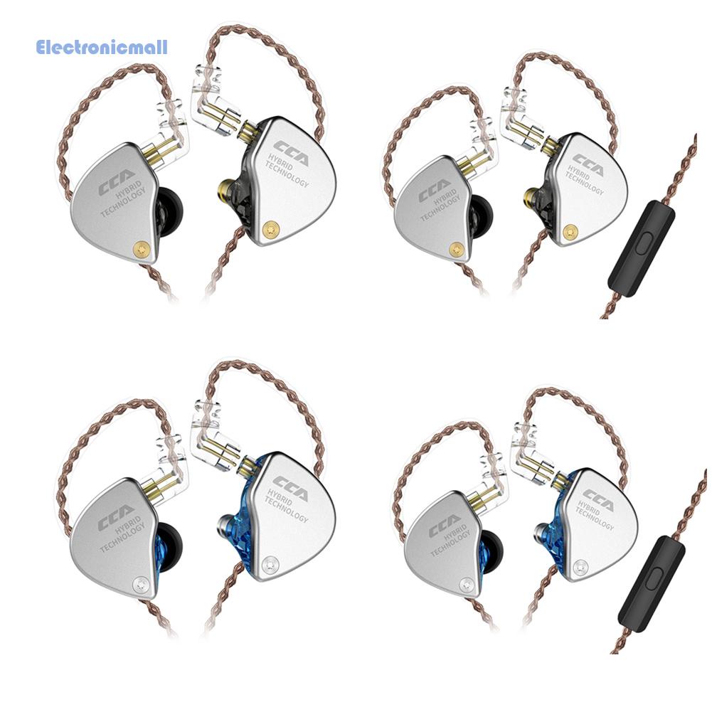 ElectronicMall01 CCA CA4 Hybrid Driver In Ear Headphones 3.5mm Wired Earbuds HiFi Earphones